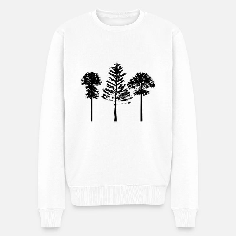 Baum - Männer Premium Bio Pullover - Weiß