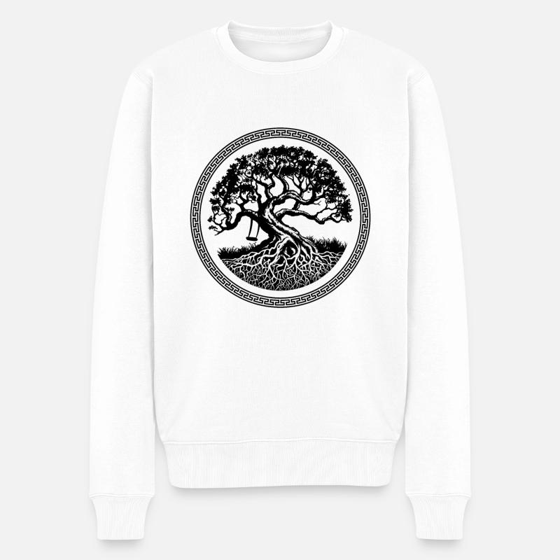 Arbre - Pull Premium bio Homme - blanc