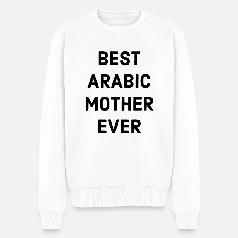 Arabe Disant Mère - Pull Premium bio Homme - blanc