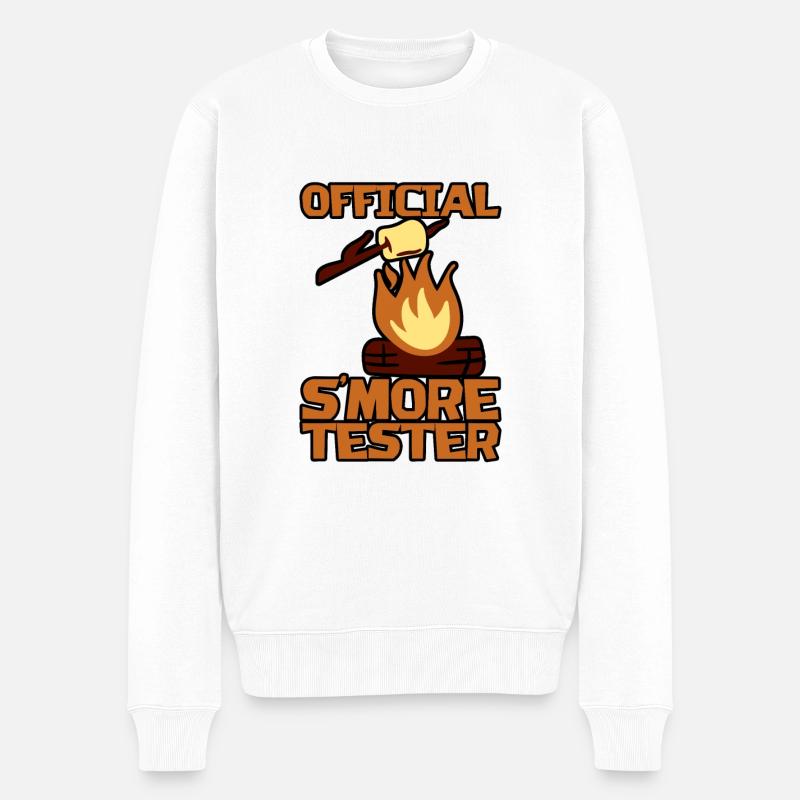 Testeur officiel S’more - Pull Premium bio Homme - blanc