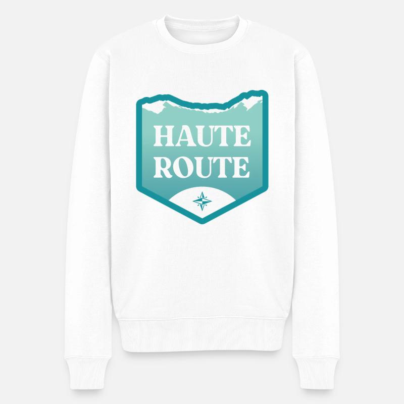 Kungsleden - Suède - Pull Premium bio Homme - blanc