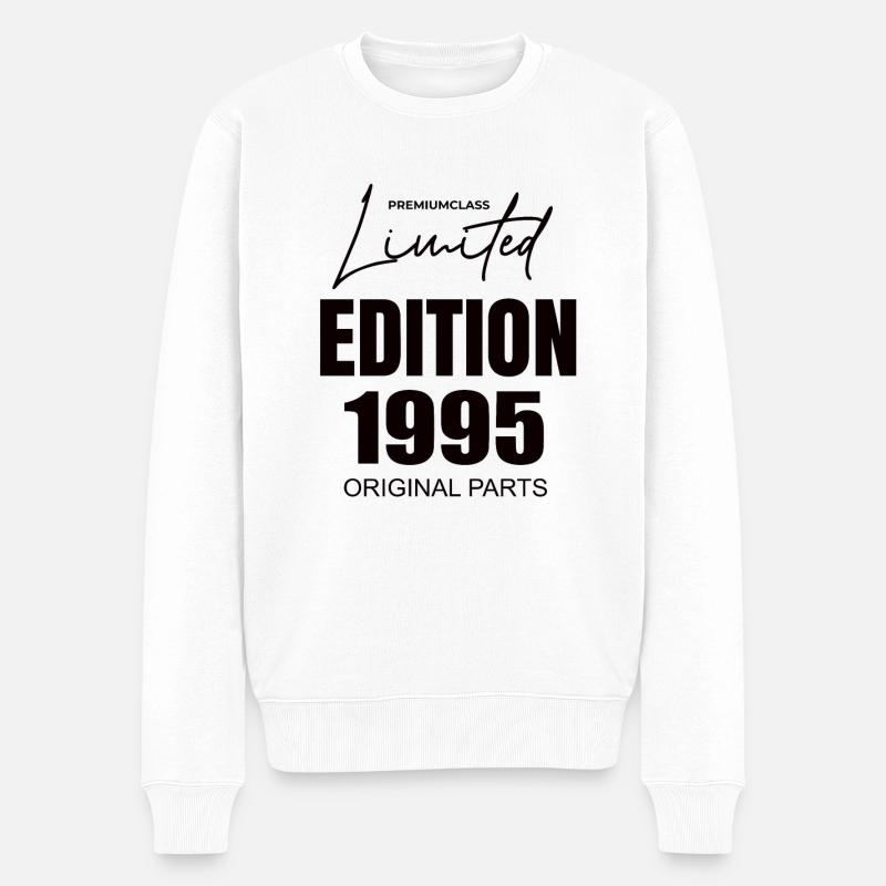 Limited Edition 1995 - Männer Premium Bio Pullover - Weiß