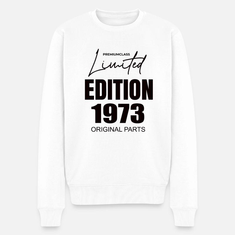 Limited Edition 1973 - Männer Premium Bio Pullover - Weiß