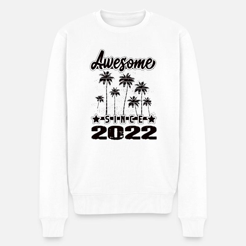 A - Männer Premium Bio Pullover - Weiß