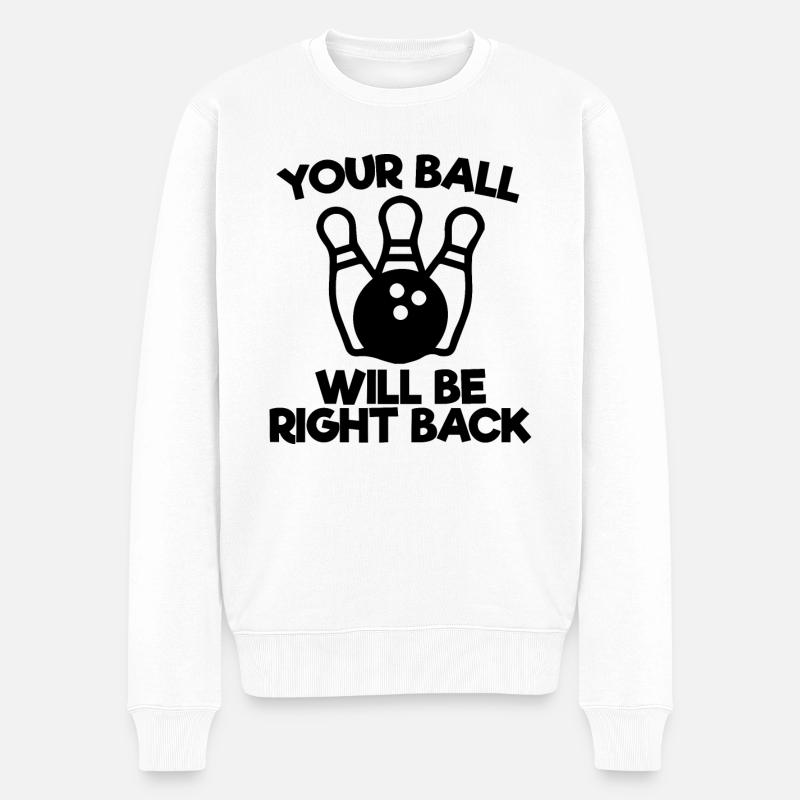 Schüssel wieder - Männer Premium Bio Pullover - Weiß