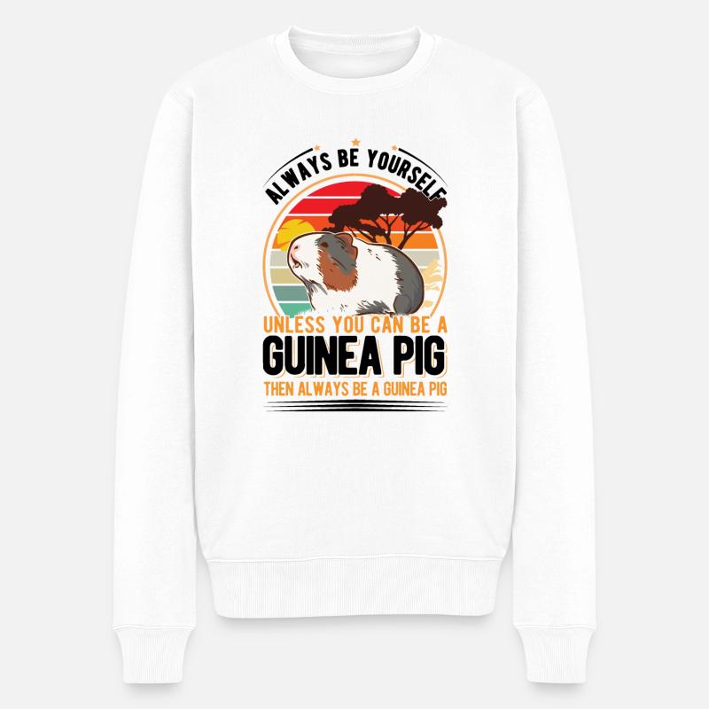 Cochon d’Inde Cadeau Cochon d’Inde - Pull Premium bio Homme - blanc