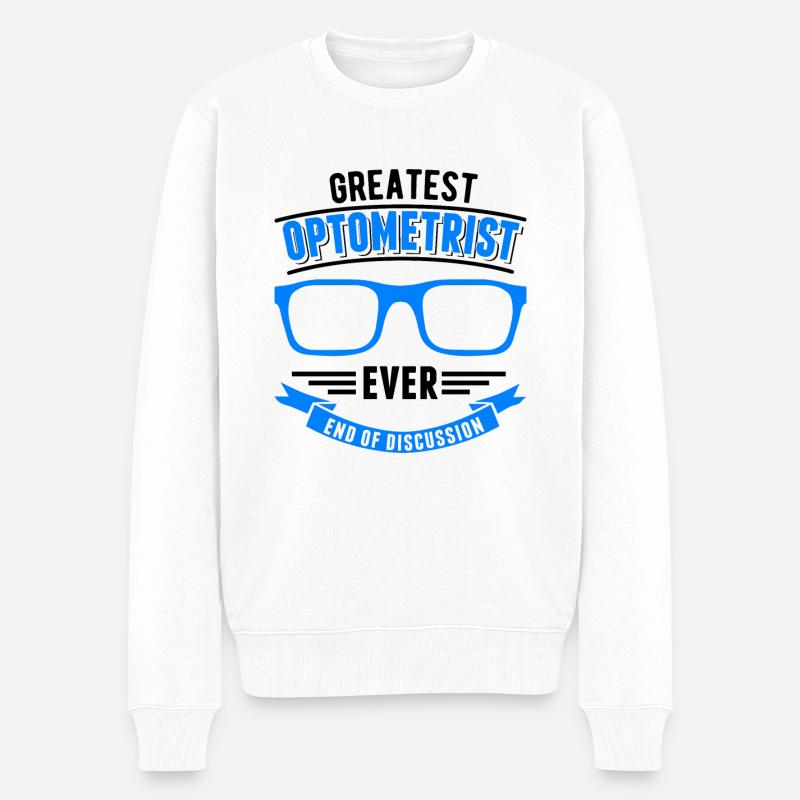 Opticien Cadeau Opticien - Pull Premium bio Homme - blanc