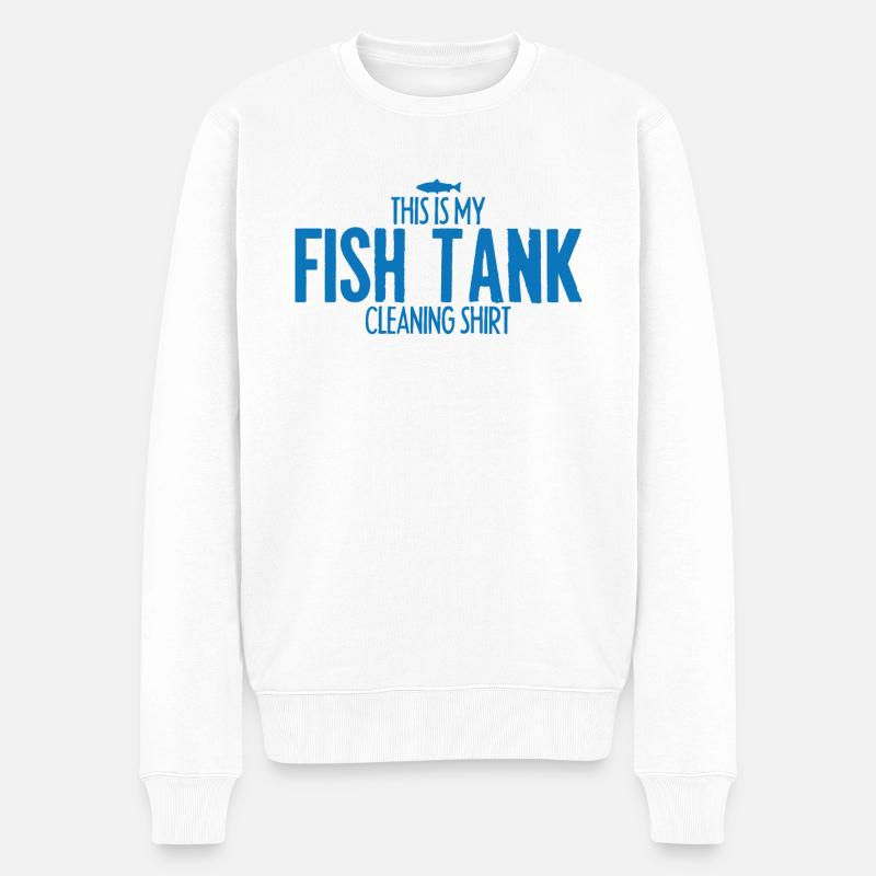 Fisch-Tanks - Männer Premium Bio Pullover - Weiß