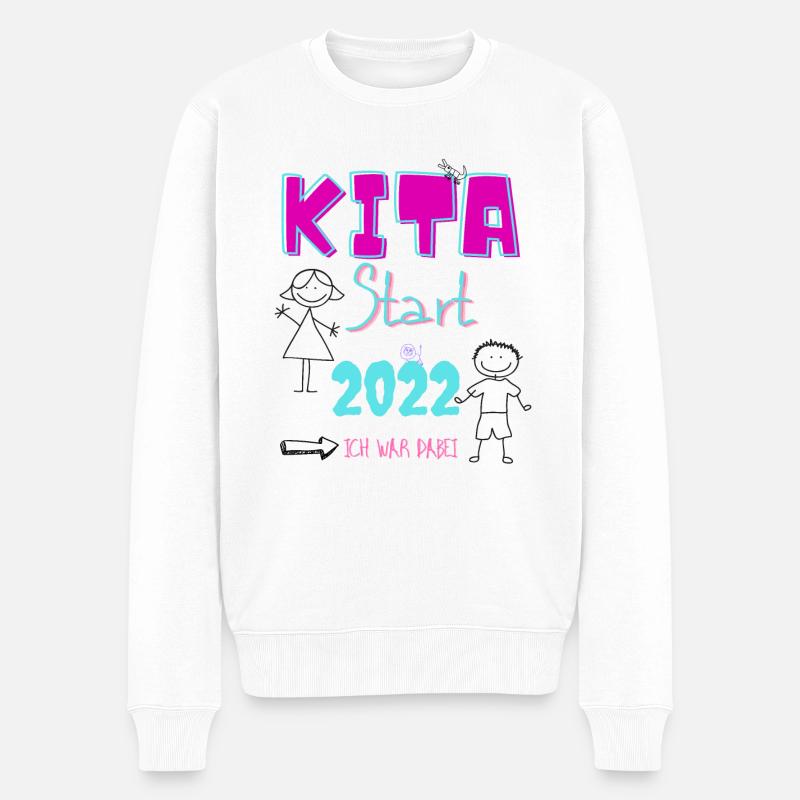 KITA Start - Männer Premium Bio Pullover - Weiß