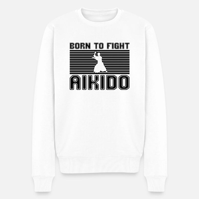 Aïkido - Pull Premium bio Homme - blanc