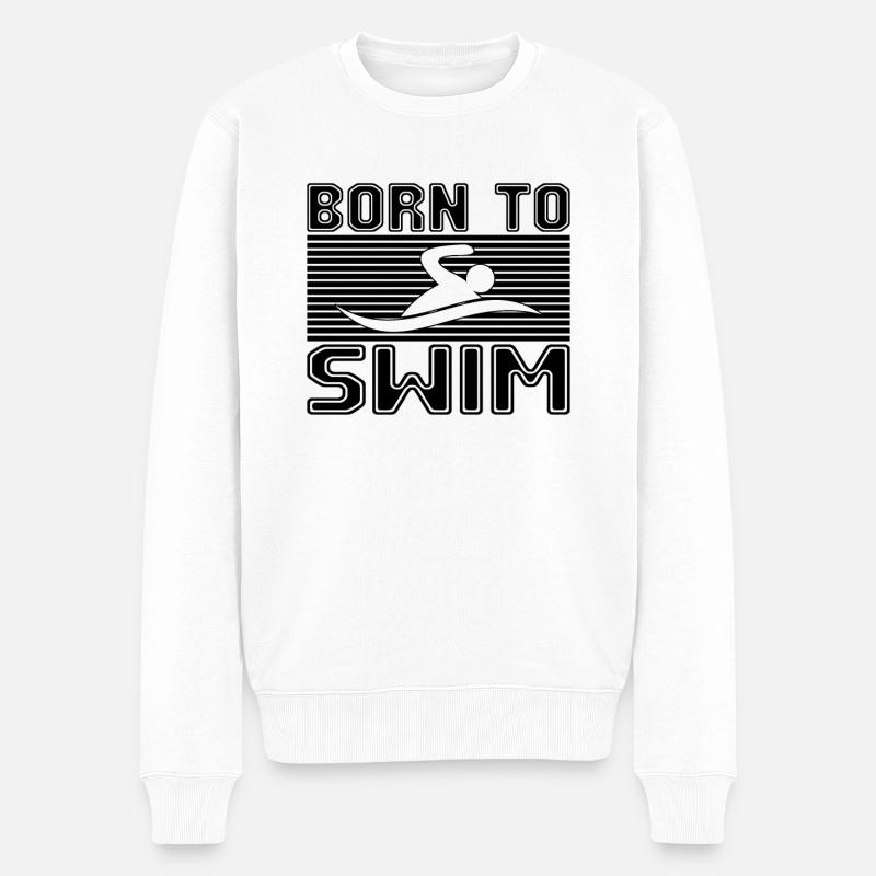 Nager - Pull Premium bio Homme - blanc