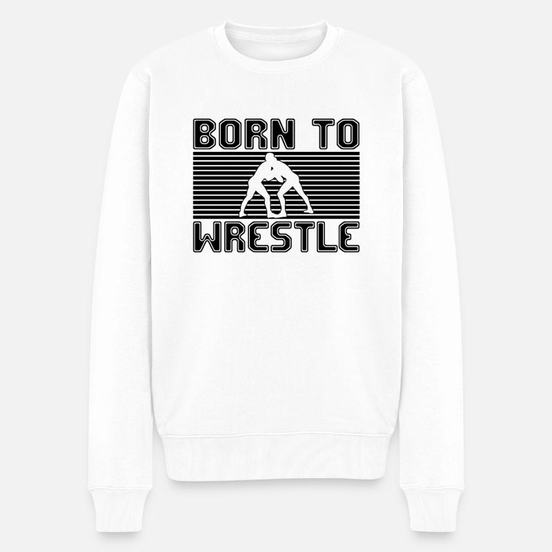 lutte lutte - Pull Premium bio Homme - blanc