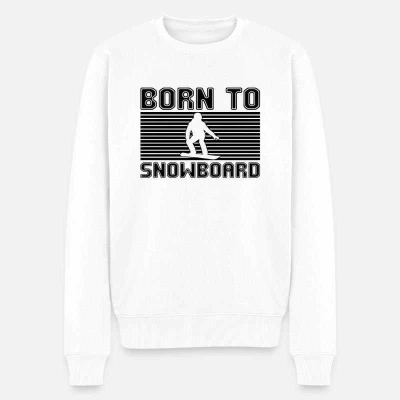 Snowboard - Pull Premium bio Homme - blanc