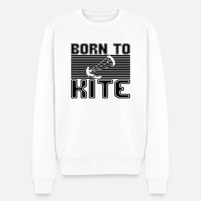 Kite Surf - Pull Premium bio Homme - blanc