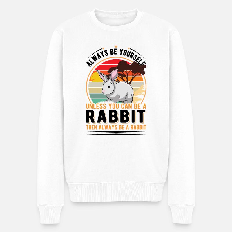 Lapin Lapin Lapin Lapin - Pull Premium bio Homme - blanc
