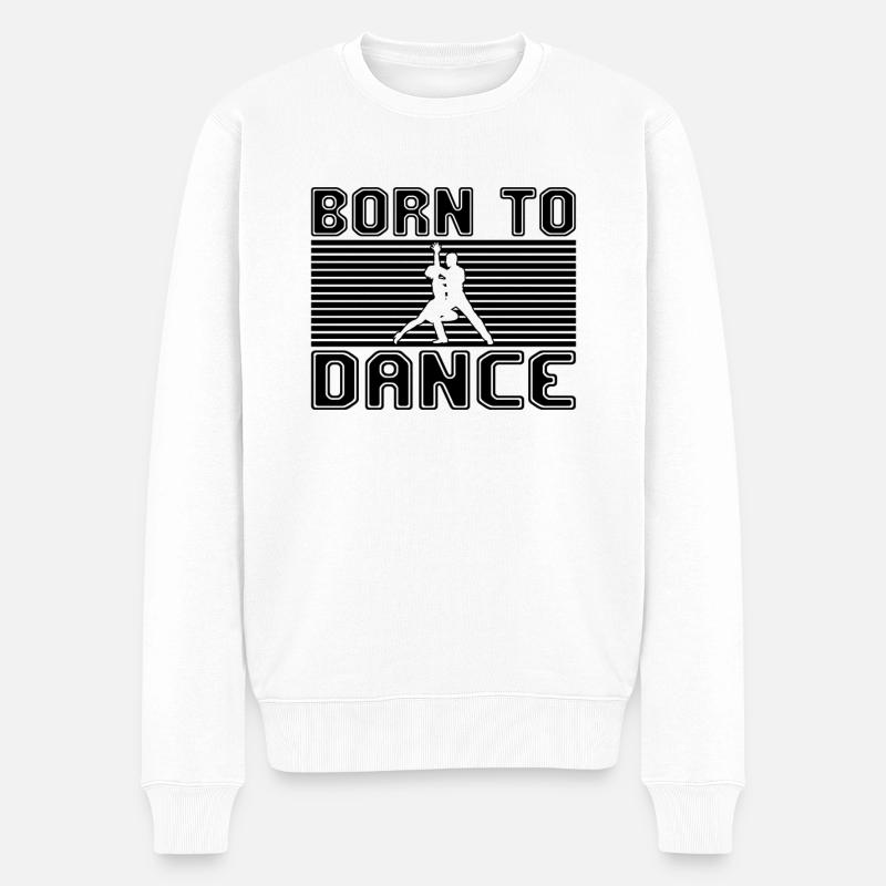 Tanzen - Männer Premium Bio Pullover - Weiß