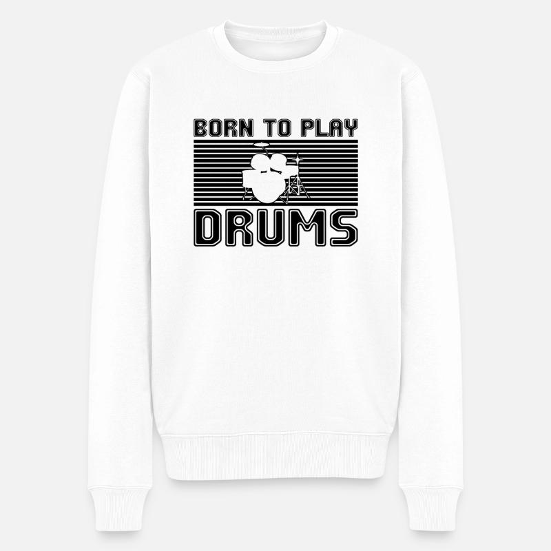 Percussion - Pull Premium bio Homme - blanc