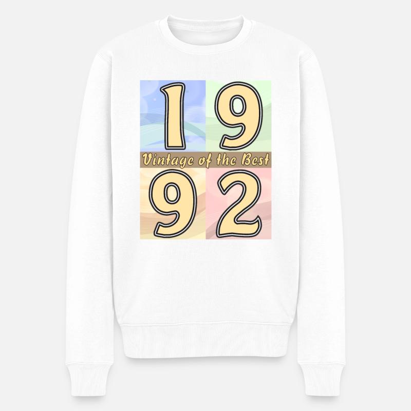 ANNÉE D’ANNIVERSAIRE 1992 - Pull Premium bio Homme - blanc