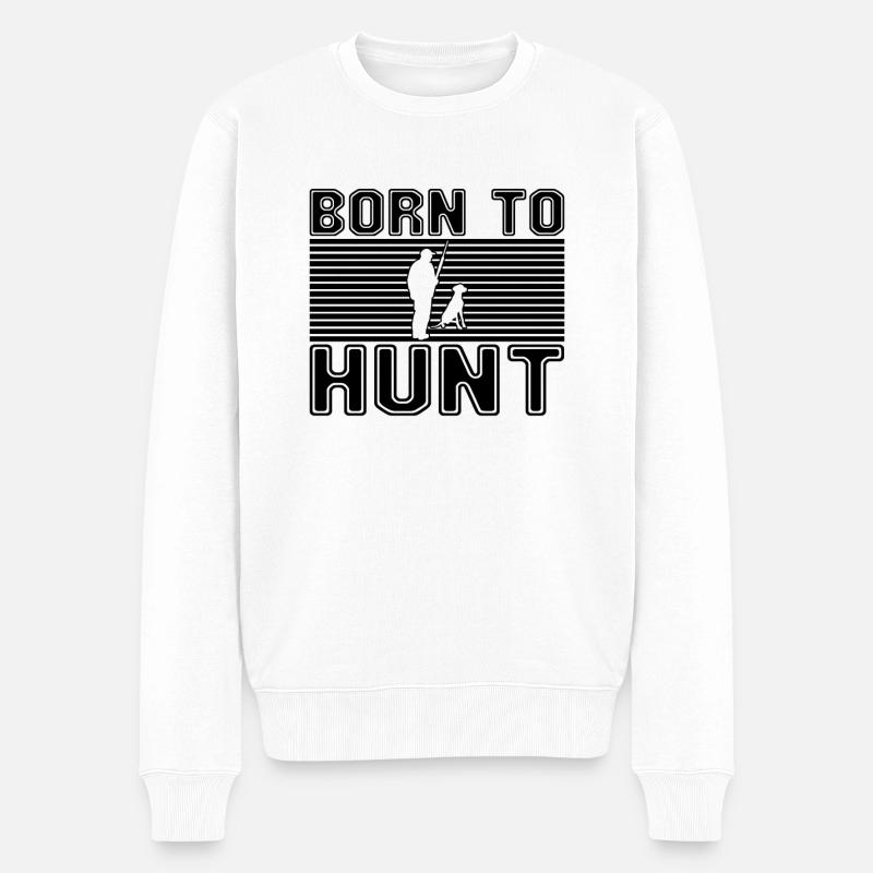 Jagen - Männer Premium Bio Pullover - Weiß