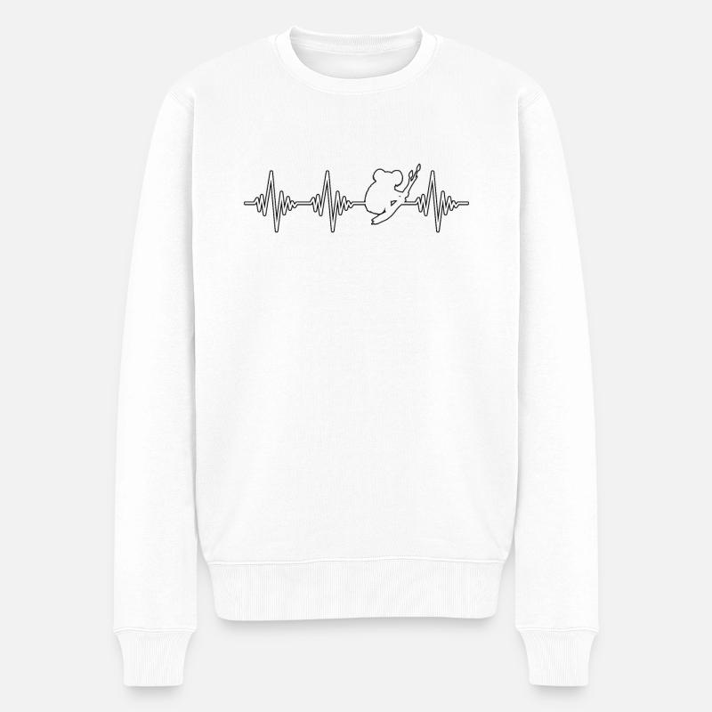 Koala Heartbeat - Pull Premium bio Homme - blanc