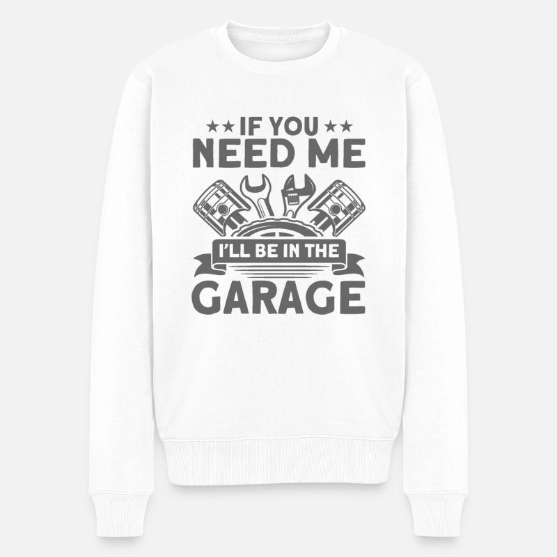 Kfz-Mechaniker Automechaniker Geschenk - Männer Premium Bio Pullover - Weiß