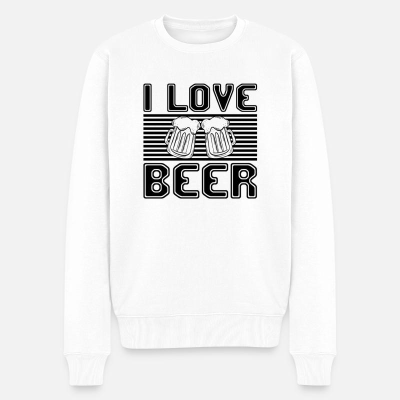 J’adore la bière - Pull Premium bio Homme - blanc