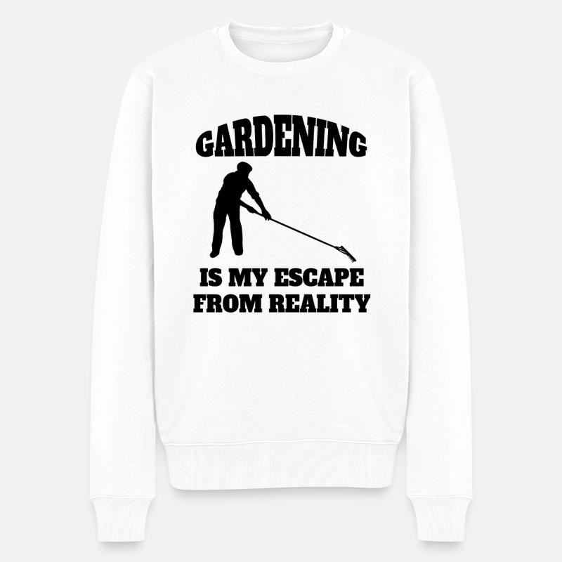 Garten Geschenk Obstgarten Gärtner Hobbygärtner - Männer Premium Bio Pullover - Weiß