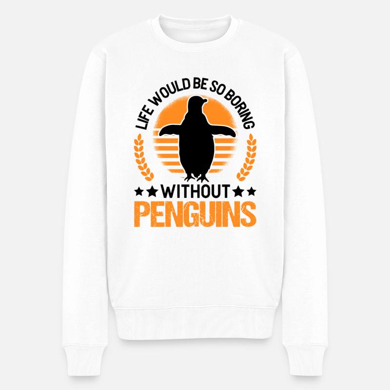 Pingouin Cadeau Pingouin - Pull Premium bio Homme - blanc