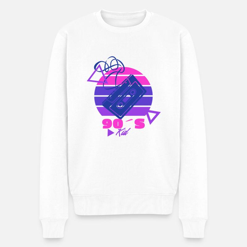 Enfant des années 90 - Pull Premium bio Homme - blanc