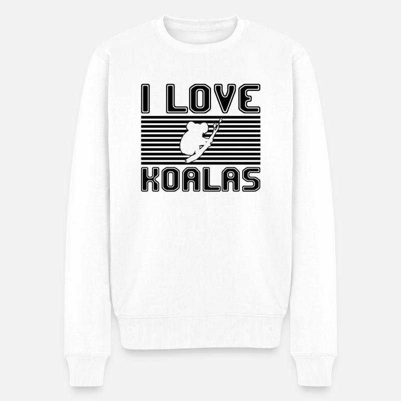 J’adore les koalas - Pull Premium bio Homme - blanc