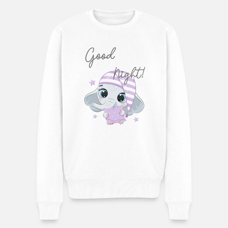 Gute Nacht ! - Männer Premium Bio Pullover - Weiß