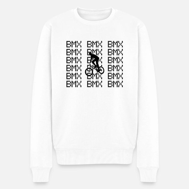 bmx - Männer Premium Bio Pullover - Weiß