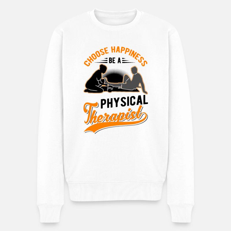Physiotherapeut Physiotherapie Physio - Männer Premium Bio Pullover - Weiß