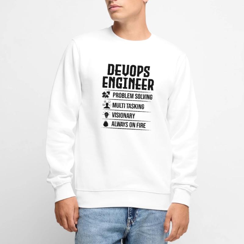 Devops Sys-Admin Developer Men's Premium Organic Jumper