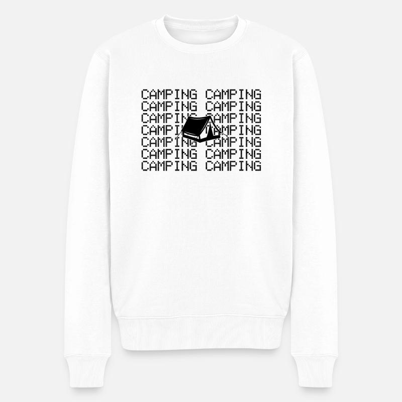 Camping - Pull Premium bio Homme - blanc