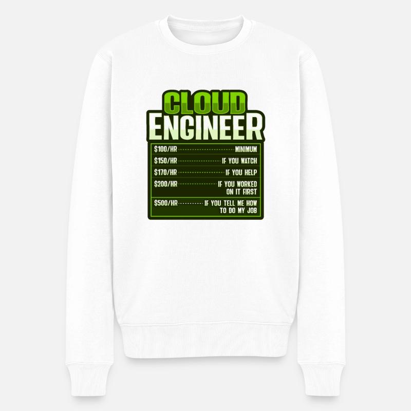 Cloud Administrator Cloud Devops - Men's Premium Organic Jumper - white