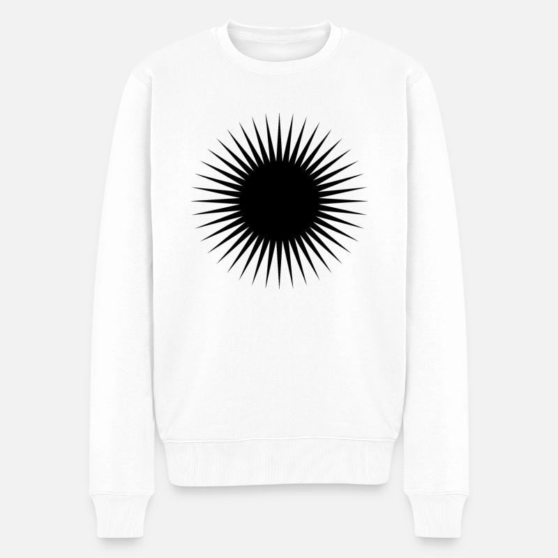 Sonne - Männer Premium Bio Pullover - Weiß