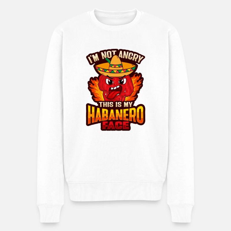 Amateurs de piment Habanero Scoville - Pull Premium bio Homme - blanc