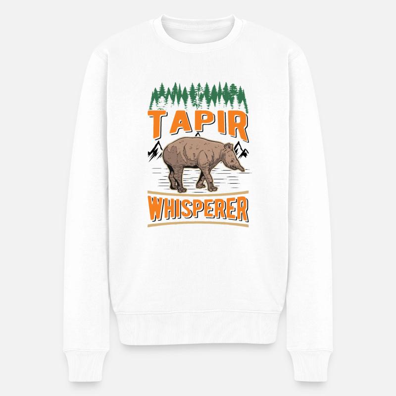 Tapir Whisperer - Pull Premium bio Homme - blanc