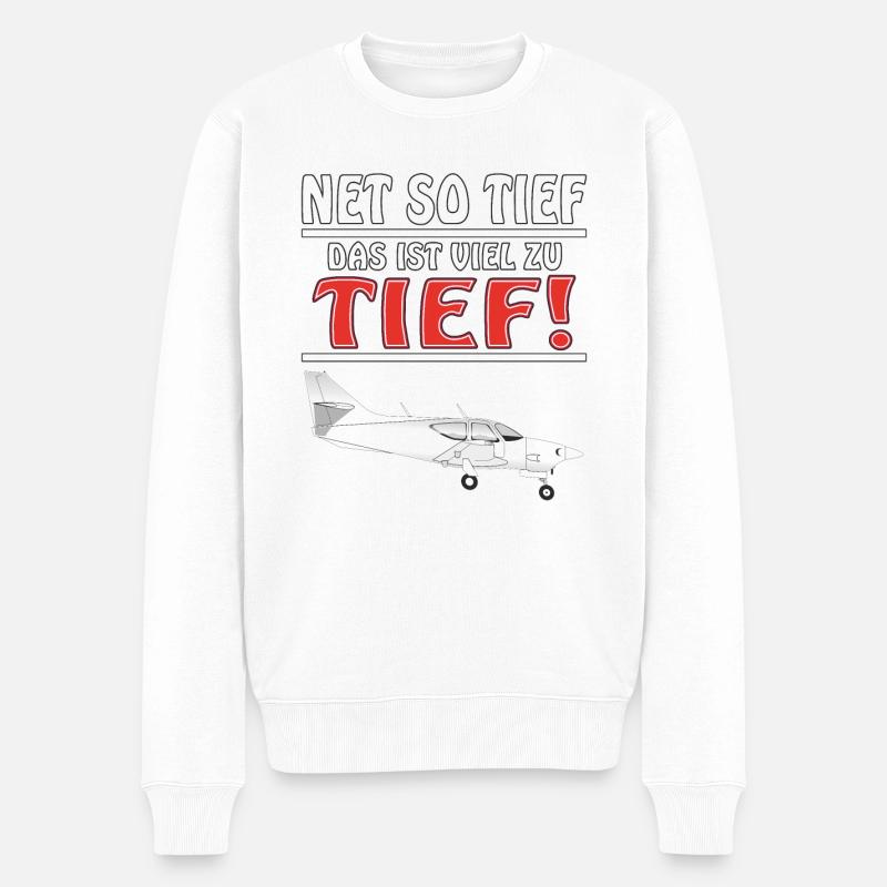 FILET MOTORFLIEGER SI PROFOND - Pull Premium bio Homme - blanc