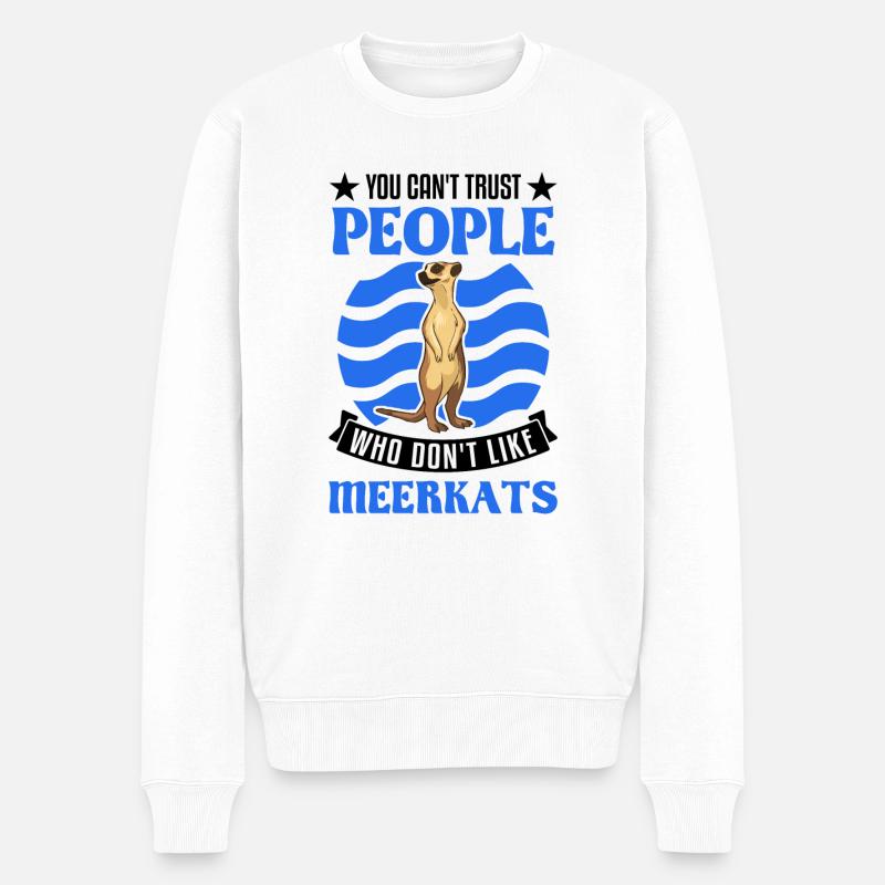 Suricate Cadeau Suricate Suricate - Pull Premium bio Homme - blanc