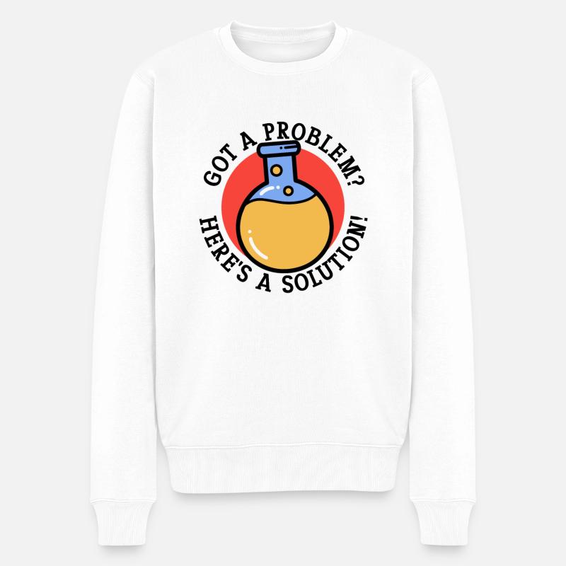 Résolution de problèmes Résolution scientifique - Pull Premium bio Homme - blanc