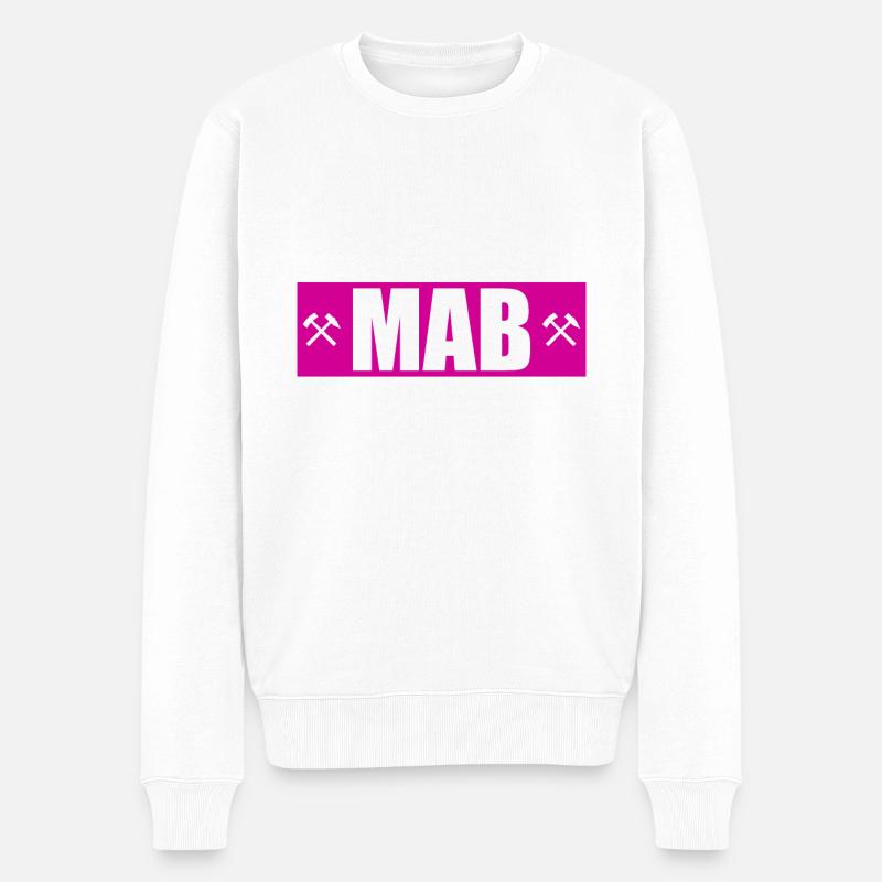 Marienberg MAB mab Glück auf Erzgebirge Erz - Männer Premium Bio Pullover - Weiß