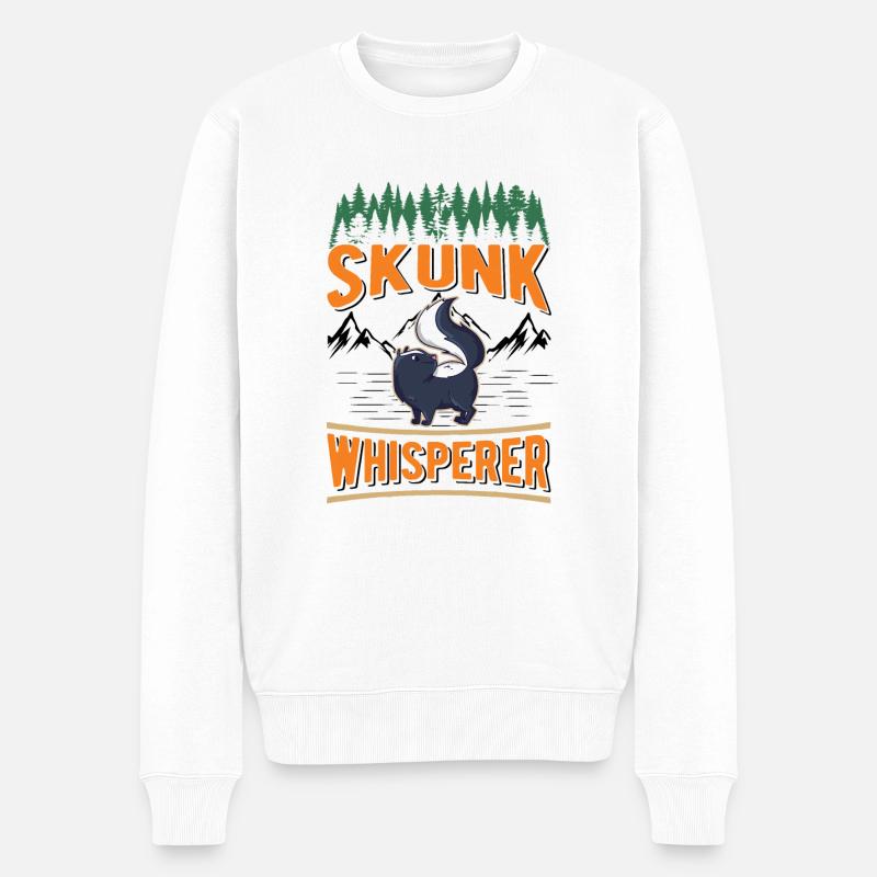 Skunk Whisperer Stinktier - Pull Premium bio Homme - blanc