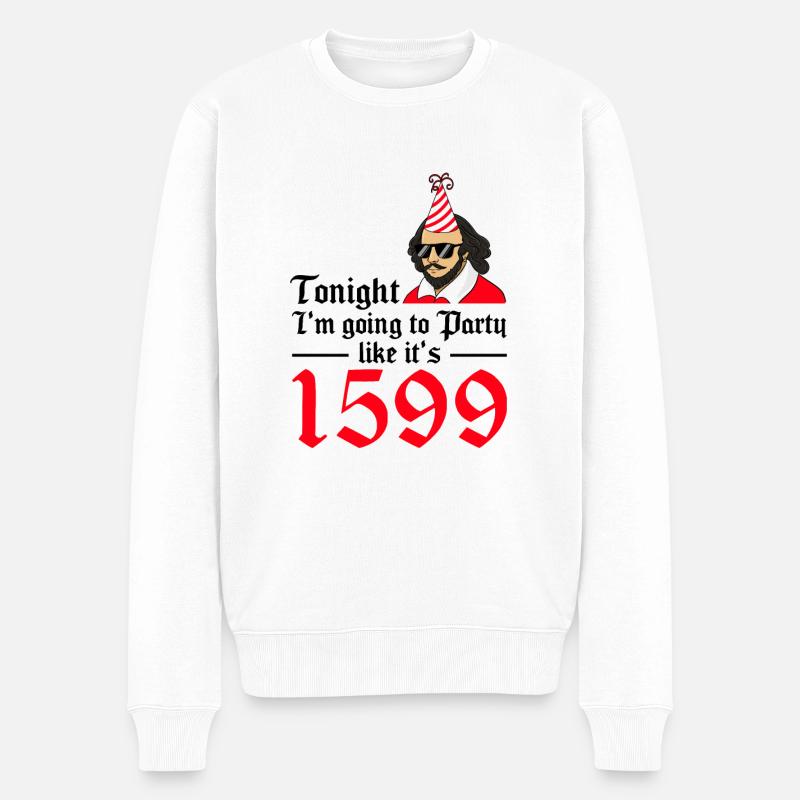 William Shakespeare Theater Literatur - Männer Premium Bio Pullover - Weiß