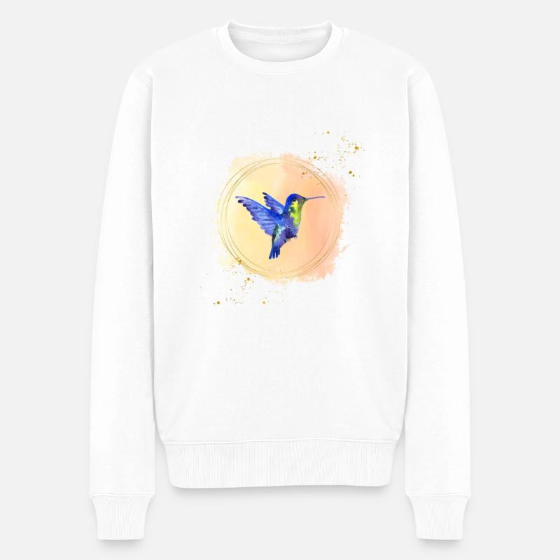 Art du colibri - Pull Premium bio Homme - blanc