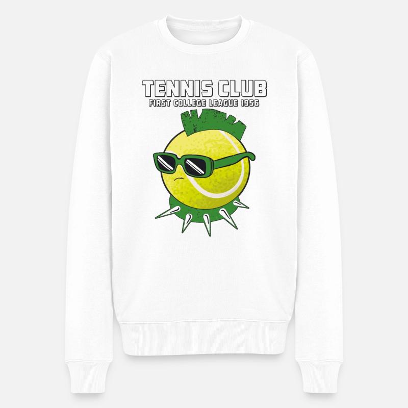 TENNIS CLUB - Männer Premium Bio Pullover - Weiß