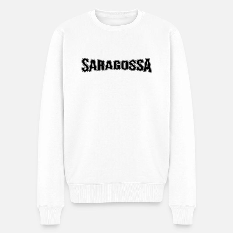 Saragosse - Pull Premium bio Homme - blanc