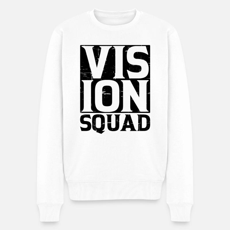 Vision Squad 4 - Männer Premium Bio Pullover - Weiß