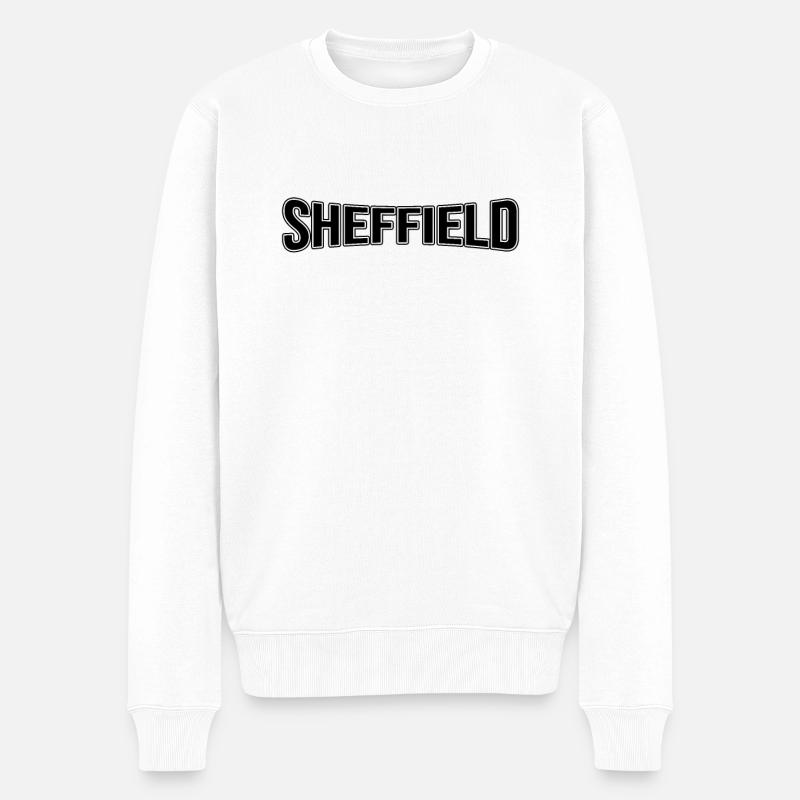 Sheffield - Männer Premium Bio Pullover - Weiß